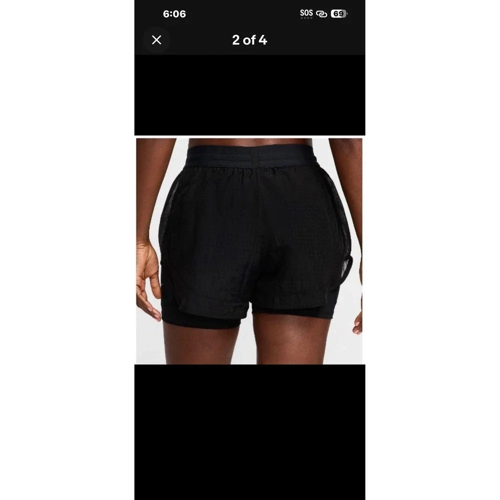 Nike Running Division Dri-FIT Mid-Rise 2-in-1 Shorts Womens Size Medium